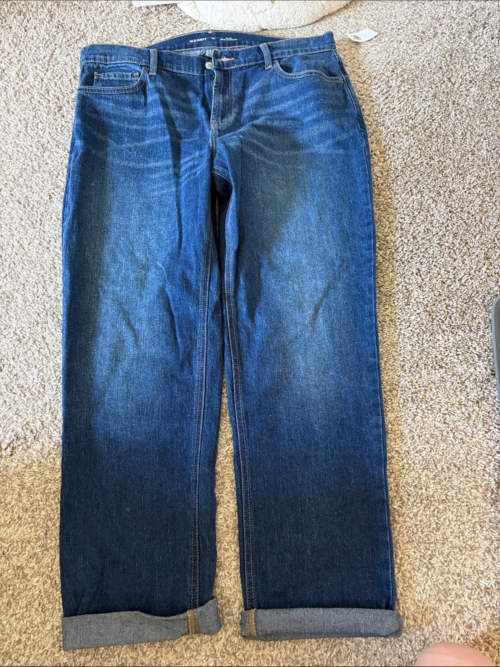 Women’s Mid Rise Boyfriend Jeans - Dark Blue